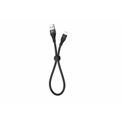 Кабель USB XO MicroUSB NB179 2.4A 0.25m Black фото