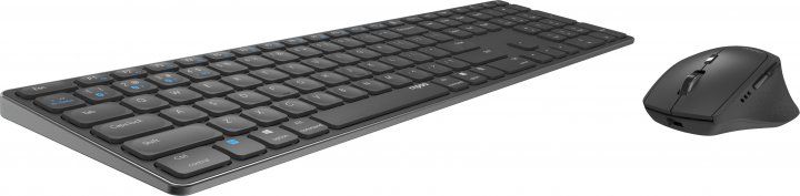Комплект (клавіатура+миша) Rapoo 9800M Wireless Dark Grey фото