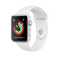 Смарт-часы Apple Watch Series 3 GPS 38mm Silver Aluminum w. White Sport band (MTEY2) фото