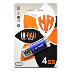 Flash память Hi-Rali 4 GB Rocket series Blue (HI-4GBVCBL) фото