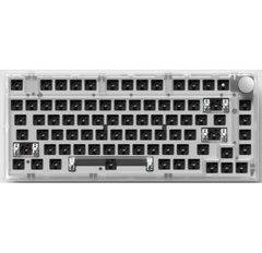 Клавіатура FL ESPORTS DIY-barebone MK750 Wireless/Bluetooth/USB White/Transparent (MK750-5880) (Основа для клавіатури) фото