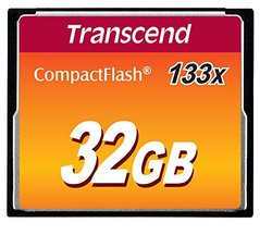 Карта памяти Transcend 32 GB 133X CompactFlash Card TS32GCF133 фото