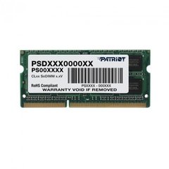 Оперативна пам'ять PATRIOT 4 GB SO-DIMM DDR3 1333 MHz (PSD34G13332S) фото