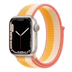 Смарт-часы Apple Watch SE 4G 40mm Gold Aluminum Case with Maize/White Sport Loop (MKQP3) фото