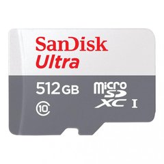 Карта пам'яті SanDisk Ultra microSDXC 512GB 100MB/s Class 10 UHS-I, EAN: 0619659196622 (SDSQUNR-512G-GN3MN) фото