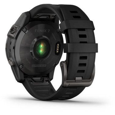 Смарт-часы Garmin Fenix 7 Sapphire Solar Carbon Gray DLC Titanium with Black Band (010-02540-20/21) фото