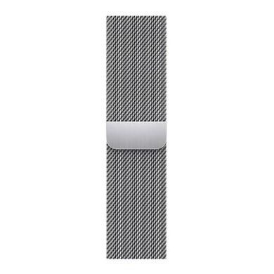 Смарт-годинник Apple Watch Series 7 GPS + Cellular 45mm Silver Stainless Steel Case with Silver Milanese Loop (MKJE3) фото