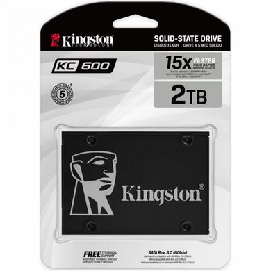 SSD накопичувач Kingston KC600 2 TB Upgrade Bundle Kit (SKC600B/2048G) фото