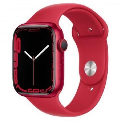 Смарт-годинник Apple Watch Series 7 GPS + Cellular 45mm (PRODUCT)RED A. Case w. (PRODUCT)RED S. Band (MKJC3, MKM83) фото