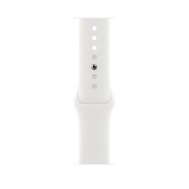 Смарт-часы Apple Watch Series 8 GPS + Cellular 45mm Silver Aluminum Case with White Sport Band - M/L (MP4W3) фото