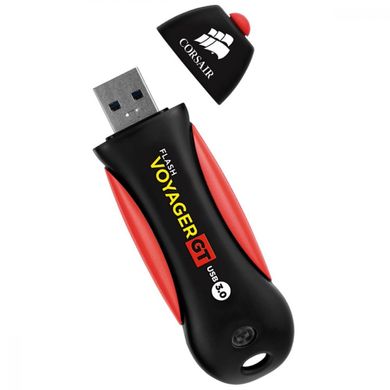 Flash память Corsair 256 GB Flash Voyager GT USB 3.0 Black-Red (CMFVYGT3C-256GB) фото