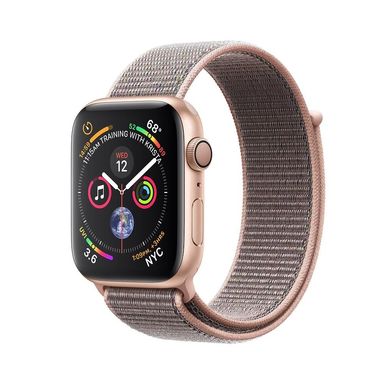 Смарт-годинник Apple Watch Series 4 GPS 44mm Gold Alum. w. Pink Sand Sport l. Gold Alum. (MU6G2) фото