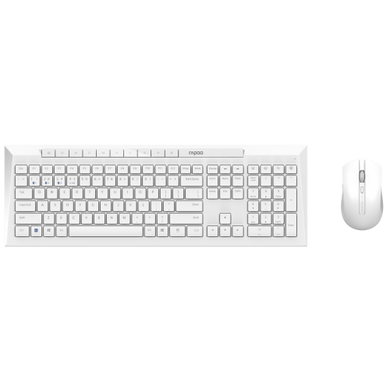 Комплект (клавіатура+миша) Rapoo 8210M Wireless White (8210M White) фото