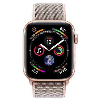 Смарт-часы Apple Watch Series 4 GPS 44mm Gold Alum. w. Pink Sand Sport l. Gold Alum. (MU6G2) фото