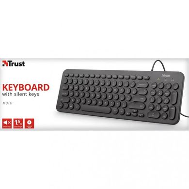 Клавиатура Trust Muto Silent USB Black RU (23408) фото