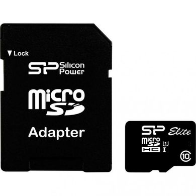 Карта пам'яті Silicon Power 128 GB microSDXC UHS-I Elite + SD adapter SP128GBSTXBU1V10-SP фото