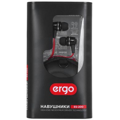 Навушники ERGO ES-200 Black фото