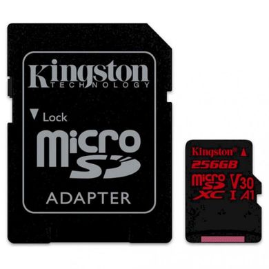 Карта пам'яті Kingston 256 GB microSDXC class 10 UHS-I U3 Canvas React SDCR/256GB фото