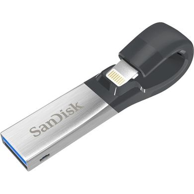 Flash пам'ять SanDisk 64 GB iXpand USB 3.0/Lightning (SDIX30N-064G-GN6NN) фото
