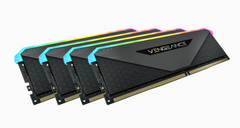 Оперативна пам'ять CORSAIR VENGEANCE RGB RT 128GB (4 x 32GB) DDR4 DRAM 3600MHz C18 MEMORY KIT BLACK (CMN128GX4M4Z3600C18) фото