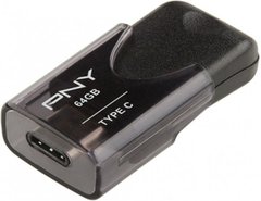 Flash память PNY 64 GB Elite Type-C USB 3.1 Black (FD64GATT4TC31K-EF)