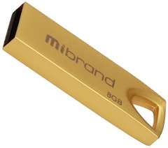 Flash память Mibrand 8GB USB 2.0 Gold (MI2.0/TA8U2G) фото