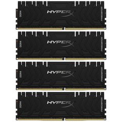 Оперативна пам'ять HyperX 128 GB (4x32GB) DDR4 3200 MHz Predator Black (HX432C16PB3K4/128) фото