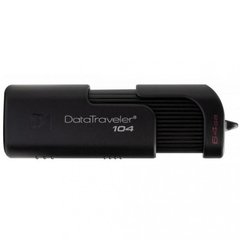Flash пам'ять Kingston 64 GB DataTraveler 104 USB 2.0 Black (DT104/64GB) фото