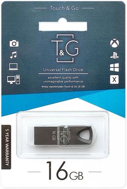 Flash память T&G 16GB 117 Metal Series Black (TG117BK-16G) фото