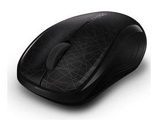 Миша комп'ютерна RAPOO Wireless Optical Mouse black (3100р) фото