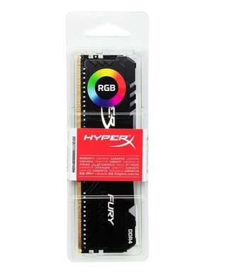 Оперативна пам'ять Kingston DDR4 2400 8GB HyperX Fury RGB (HX424C15FB3A/8) фото