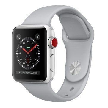 Смарт-часы Apple Watch Series 3 GPS + Cellular 38mm Silver Aluminum w. Fog Sport B. (MQJN2) фото