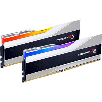 Оперативная память G.Skill DDR5 32GB (2x16GB) 8000Mhz Trident Z5 RGB Silver (F5-8000J3848H16GX2-TZ5RS) фото