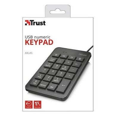 Клавіатура Trust Xalas USB Numeric Keypad (22221) фото