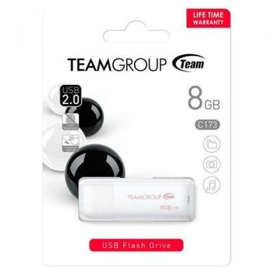 Flash память TEAM 8 GB C173 Pearl White (TC1738GW01) фото