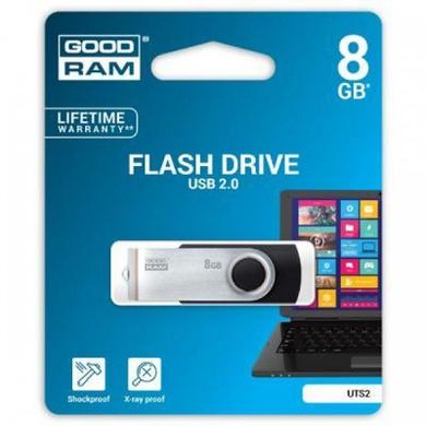 Flash пам'ять GOODRAM 8 GB Twister Black PD8GH2GRTSBK фото