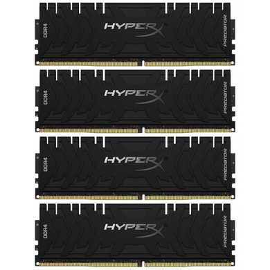 Оперативная память HyperX 128 GB (4x32GB) DDR4 3200 MHz Predator Black (HX432C16PB3K4/128) фото