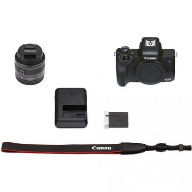 Фотоаппарат Canon EOS M50 Mark II kit (15-45mm) + Vlogger kit Black (4728C050) фото