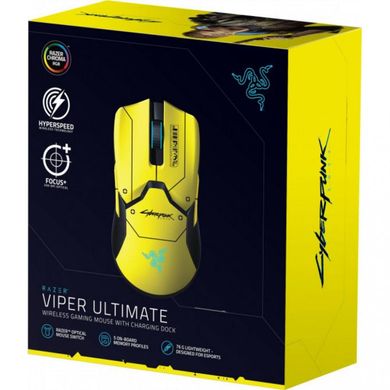 Мышь компьютерная Razer Viper Ultimate Wireless & Mouse Dock Cyberpunk 2077 Edition (RZ01-03050500-R3M1) фото