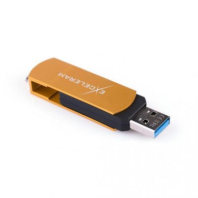Flash память Exceleram P2 Black/Gold USB 3.1 EXP2U3GOB64 фото