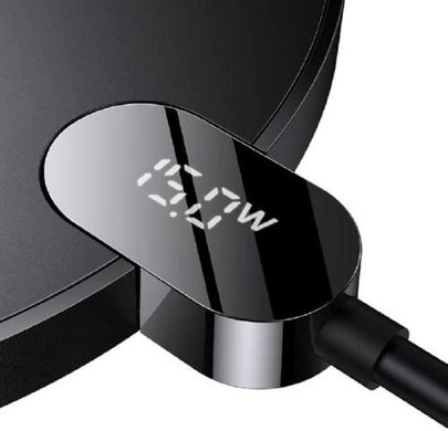 Зарядний пристрій Baseus Digital LED Display Gen2 Wireless Charger 15W Black (CCED000001) фото
