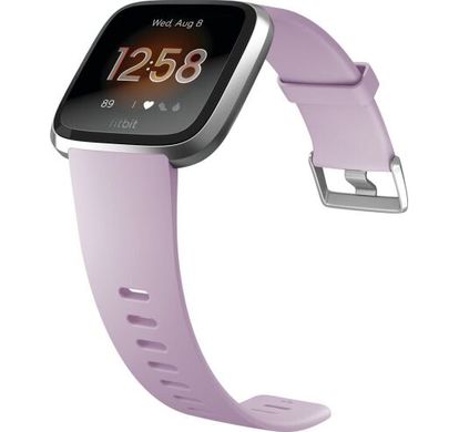 Смарт-часы Fitbit Versa Lite Edition Smartwatch Lilac/Silver S/P+L/G (FB415SRLV) фото