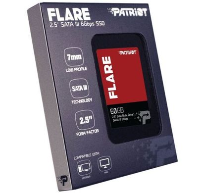 SSD накопичувач PATRIOT Flare 60 GB (PFL60GS25SSDR) фото