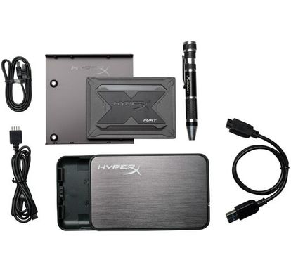 SSD накопитель Kingston HyperX Fury RGB SSD Bundle 240 GB (SHFR200B/240G) фото