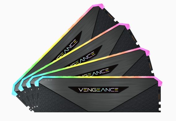 Оперативная память CORSAIR VENGEANCE RGB RT 128GB (4 x 32GB) DDR4 DRAM 3600MHz C18 MEMORY KIT BLACK (CMN128GX4M4Z3600C18) фото