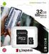 Kingston 32 GB microSDHC Canvas Select Plus UHS-I V10 A1 Class 10 2-pack + SD-adapter (SDCS2/32GB-2P1A) детальні фото товару