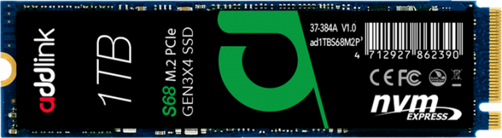SSD накопичувач addlink S68 1 TB (AD1TBS68M2P) фото