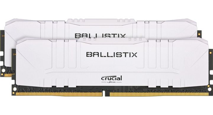 Оперативна пам'ять Crucial 16 GB (2x8GB) DDR4 3600 MHz Ballistix White (BL2K8G36C16U4W) фото