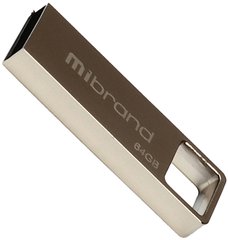 Flash пам'ять Mibrand 64GB Shark USB 2.0 Silver (MI2.0/SH64U4S) фото
