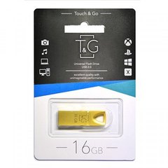 Flash память T&G 16GB 117 Metal Series Gold (TG117GD-16G) фото